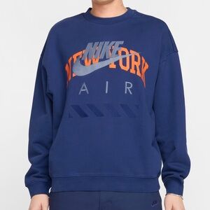 Nike AirMen's NYC Fleece Crew HQ1101-492 Oversized Retro Fit Size XS